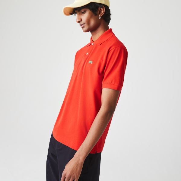 Lacoste Classic Fit L.12.12 Polo Shirt - Šortky Pánské Červené | CZ-011UNu